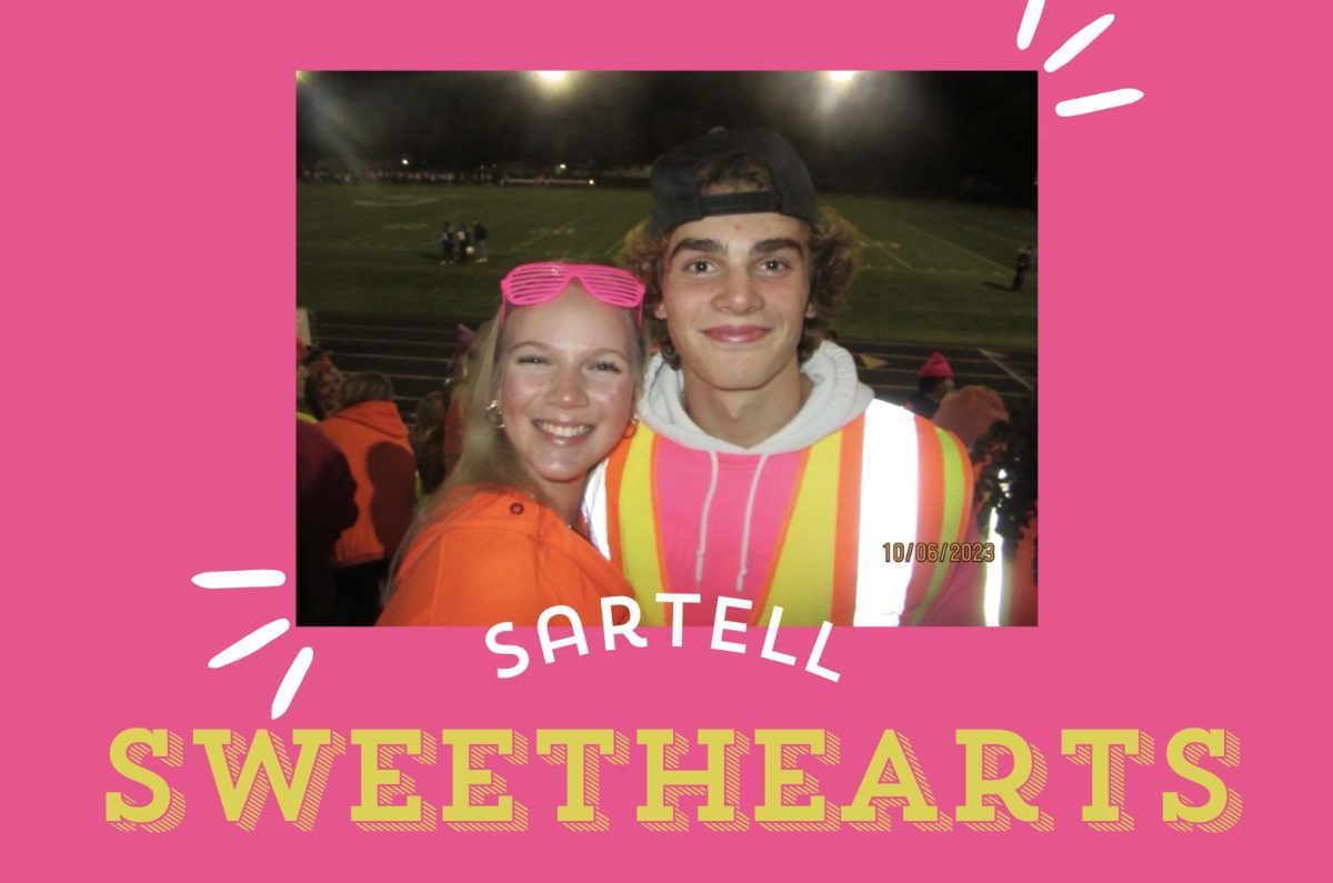 Will Corrieri and Kylee Neuman rock all neon at last years home football game! (Photo used with permission from Kylee Neuman)